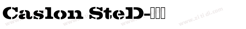 Caslon SteD字体转换
